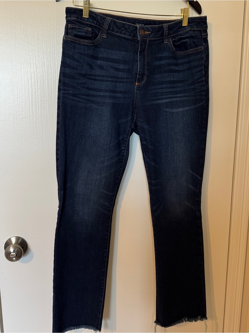a.n.a Dark Blue Cropped Ankle Jeans